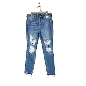 Hollister High Rise Super Skinny Crop Vintage Stretch‎ Jeans Size 3